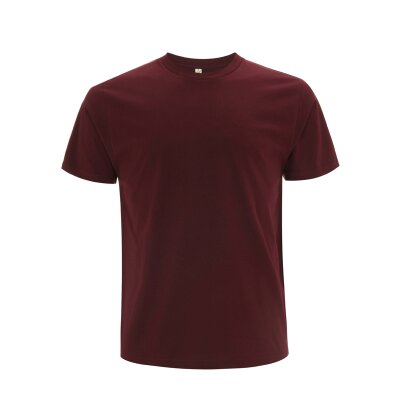Earth Positive - EP01 - ORGANIC MENS/UNISEX T-SHIRT - burgundy XL
