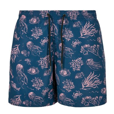 Urban Classics - TB2679 - Pattern Swim Short - nautical aop XXL