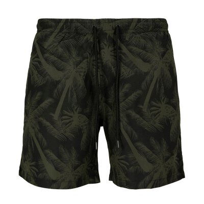 Urban Classics - TB2679 - Pattern Swim Short - palm olive L