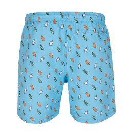 Urban Classics - TB2679 - Pattern Swim Short - lightblue ice M