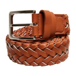 Urban Classics - TB5141 - Braided Synthetic Leather Belt - lightbrown