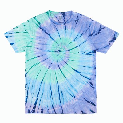 Continental/ Earthpositive - EP01 - ORGANIC MENS/UNISEX T-SHIRT - tie dye blue/green
