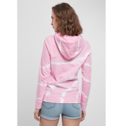 Urban Classics - TB3450 -Ladies Tie Dye Hoody - pink