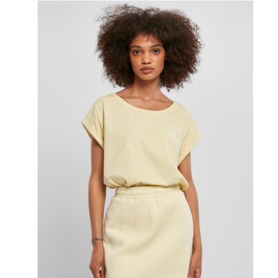 Urban Classics - TB2983 - Ladies Organic Extended Shoulder Tee - softyellow