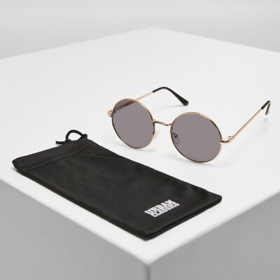 Urban Classics - 107 Sunglasses UC - TB3735 - Sonnenbrille mit runden Gläsern - gold / black