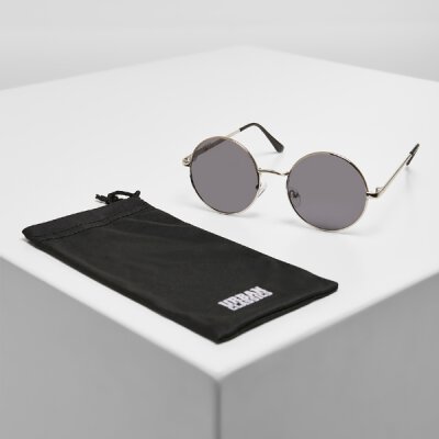 Urban Classics - 107 Sunglasses UC - TB3735 - Sonnenbrille mit runden Gläsern - silver / grey 
