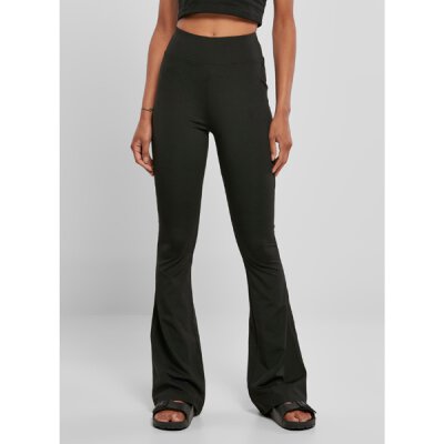 Urban Classics - TB5020 Ladies Recycled High Waist Flared Leggings - black XL