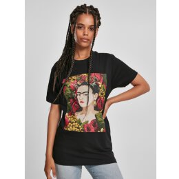 Merchcode MC443 - Ladies Frida Kahlo Portrait Tee - black S