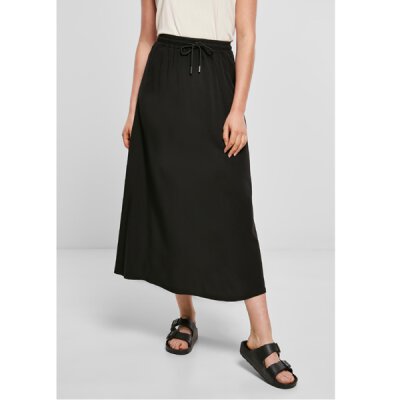 Urban Classics - TB4099 - Ladies Viscose Midi Skirt - black XXL