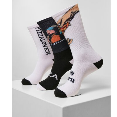Merchcode - MT2154 - Pizza Art Socks 3-Pack - Socken