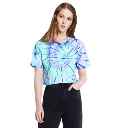 Earth Positive - EP26 - Womens Cropped T-Shirt - tie dye...