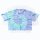 Earth Positive - EP26 - Womens Cropped T-Shirt - tie dye blue green