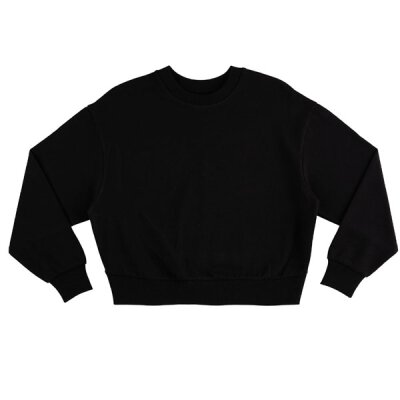 Continental - COR63 - Womens Heavy Crop Sweatshirt - black
