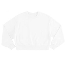 Continental - COR63 - Womens Heavy Crop Sweatshirt - white
