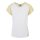 Urban Classics - TB1913 - Ladies Contrast Raglan Tee - white / softyellow M