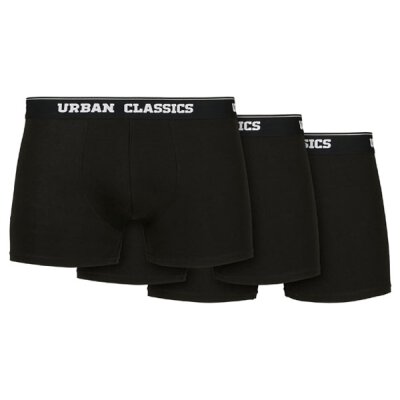 Urban Classics - TB3838 - Organic Boxer Shorts 3-Pack- black/black/black M