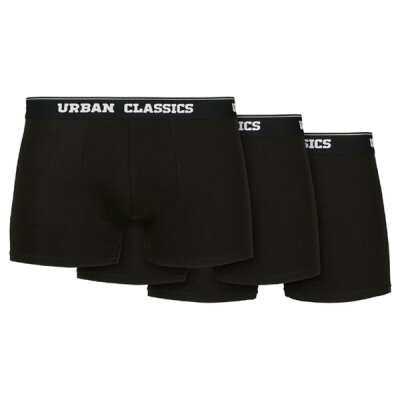Urban Classics - TB3838 - Organic Boxer Shorts 3-Pack- black/black/black L