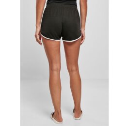 Urban Classics - TB4372 - Ladies Organic Interlock Retro Hotpants - black/white S