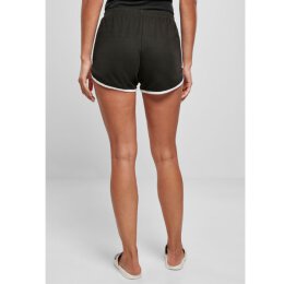 Urban Classics - TB4372 - Ladies Organic Interlock Retro Hotpants - black/white L