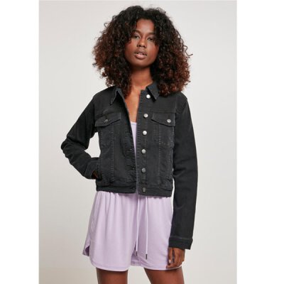 Urban Classics - TB4788 - Ladies Organic Denim Jacket - black washed