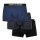 Urban Classics - TB3838 Organic Boxer Shorts 3-Pack - darkblue/navy/black XL