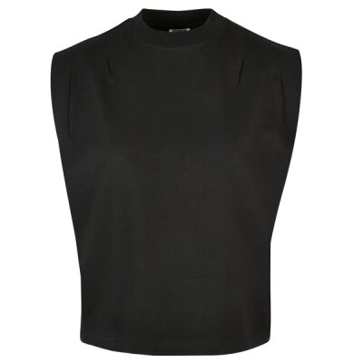 Urban Classics - TB5070 - Ladies Orgnaic Heavy Pleated Shoulder Top - black S