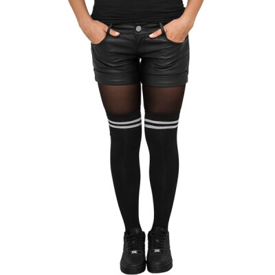 Urban Classics - TB761 - Overknee Socks - 2-Pack - black/grey + black/black 36-39