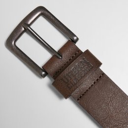 Urban Classics - TB1288 Leather Imitation / Premium Vegan Leather Belt -  Gürtel - brown S