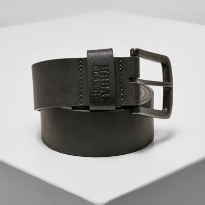 Urban Classics - TB1288 Leather Imitation / Premium Vegan Leather Belt -  Gürtel - dark grey XL