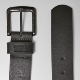 Urban Classics - TB1288 Leather Imitation / Premium Vegan Leather Belt -  Gürtel - dark grey XL