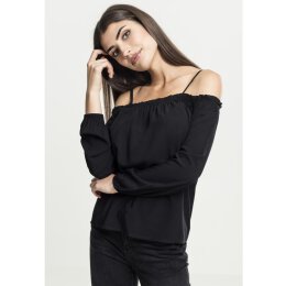 Urban Classics - TB2224 - Cold Shoulder Longsleeve - black M