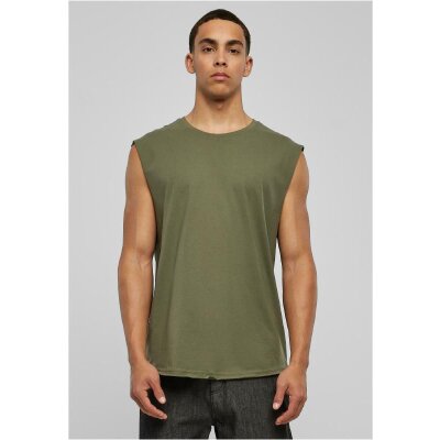 Urban Classics - TB1562 - Open Edge Sleeveless Tee - olive M