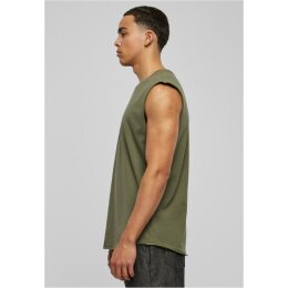 Urban Classics - TB1562 - Open Edge Sleeveless Tee - olive M