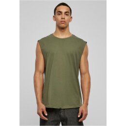 Urban Classics - TB1562 - Open Edge Sleeveless Tee - olive L