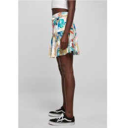 Urban Classics - TB5008 - Ladies AOP Satin Mini Skirt - softyellowvacation