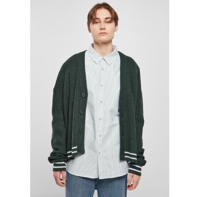 Urban Classics - TB5547 - Sporty Boxy Cardigan - bottlegreen XXL