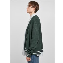 Urban Classics - TB5547 - Sporty Boxy Cardigan - bottlegreen XXL