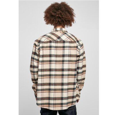 Urban Classics - TB5592 Checked Mountain Shirt - softseagrass/bottleg