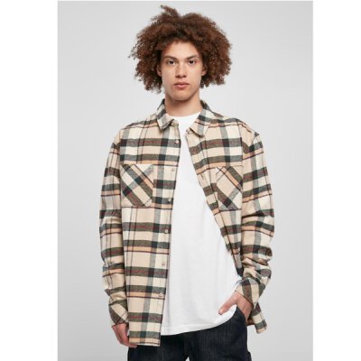 Urban Classics - TB5592 Checked Mountain Shirt - softseagrass/bottlegreen XXL