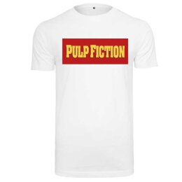 Urban Classics - MC844 - Pulp Fiction Logo - T-Shirt - white
