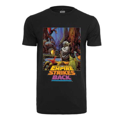 Urban Classics - MC440 - Star Wars - Yoda Poster - T-Shirt - black