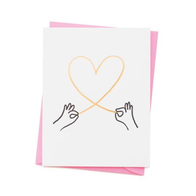 Grußkarte - Ashkahn - Heartstring Hands - Karte mit Umschlag