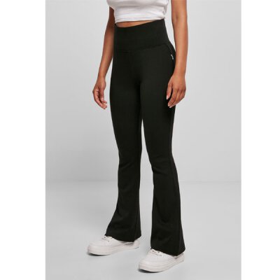 Urban Classics - TB4376 Ladies Organic Interlock Bootcut Leggings - black M