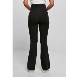 Urban Classics - TB4376 Ladies Organic Interlock Bootcut Leggings - black XL