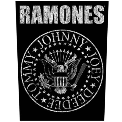 Ramones Classic Seal - Backpatch - black (Rückenaufnäher)