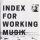 INDEX FOR WORKING MUSIK - DRAGGING THE NEEDLEWORK FOR THE KIDS AT UPHOLE - LP