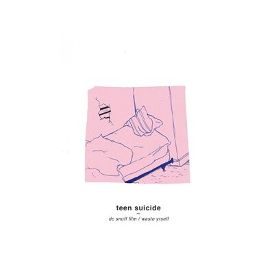 TEEN SUICIDE - DC SNUFF FILM/ WASTE YRSELF (PINK CASS) - MC