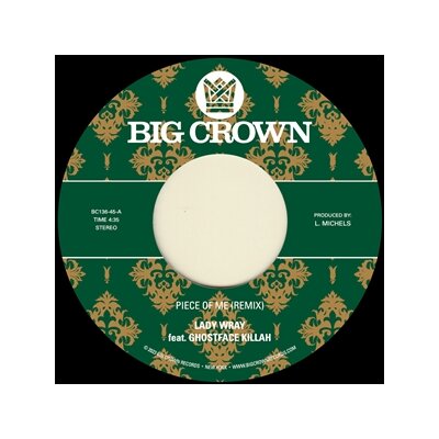 LADY WRAY & PETE ROCK (FEAT. GHOSTFACE KILLAH) - PIECE OF ME (REMIX) / JOY & PAIN (PETE ROCK REMIX) - 7"