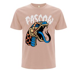 Pascow - Schlange - T-Shirt - misty pink XXL