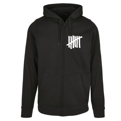 Pascow - Sieben - Kapuzenzipper - black 3XL